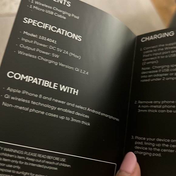 COPY - Sharper Image Wireless Charging Pad in gray NWOT - Picture 13 of 14